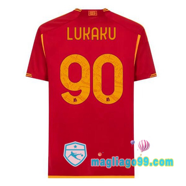 Magliago - Passione Maglie Thai Affidabili Basso Costo Online Shop | Maglia AS Roma (LUKAKU 90) Prima Rosso 2023/2024