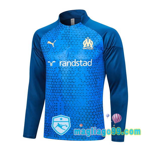 Magliago - Passione Maglie Thai Affidabili Basso Costo Online Shop | Felpa Calcio Marsiglia OM Blu 2023/2024