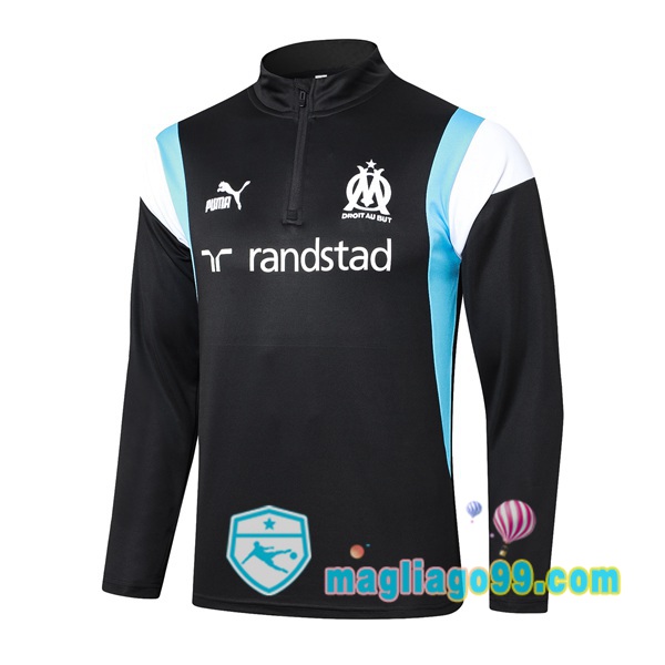 Magliago - Passione Maglie Thai Affidabili Basso Costo Online Shop | Felpa Calcio Marsiglia OM Nero 2023/2024