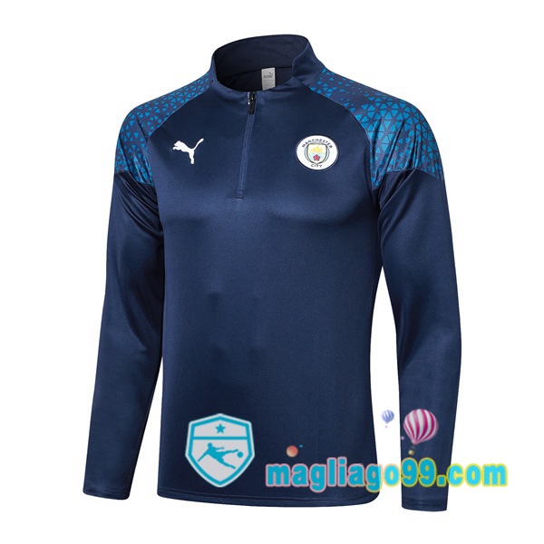 Magliago - Passione Maglie Thai Affidabili Basso Costo Online Shop | Felpa Calcio Manchester City Blu Royal 2023/2024