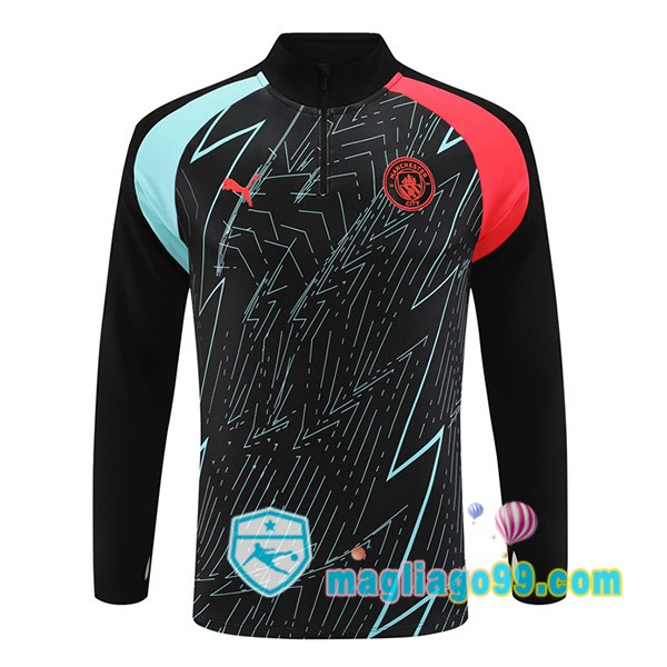 Magliago - Passione Maglie Thai Affidabili Basso Costo Online Shop | Felpa Calcio Manchester City Nero 2023/2024