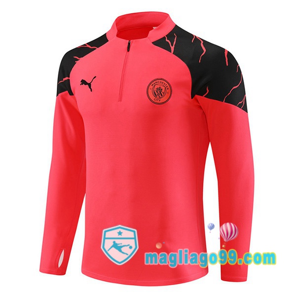Magliago - Passione Maglie Thai Affidabili Basso Costo Online Shop | Felpa Calcio Manchester City Rosso 2023/2024