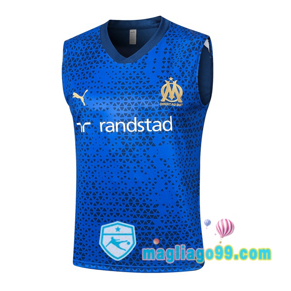 Magliago - Passione Maglie Thai Affidabili Basso Costo Online Shop | Gilet Calcio Marsiglia OM Blu 2023/2024