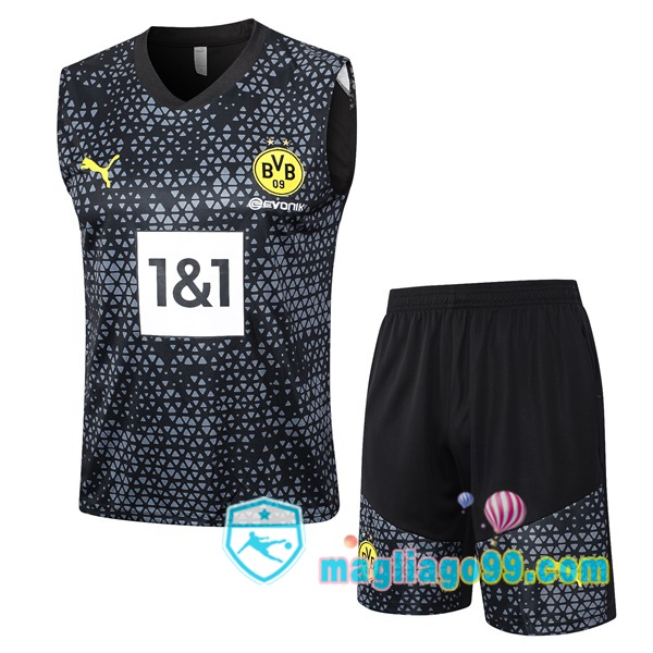 Magliago - Passione Maglie Thai Affidabili Basso Costo Online Shop | Gilet Calcio Dortmund BVB + Shorts Nero 2023/2024