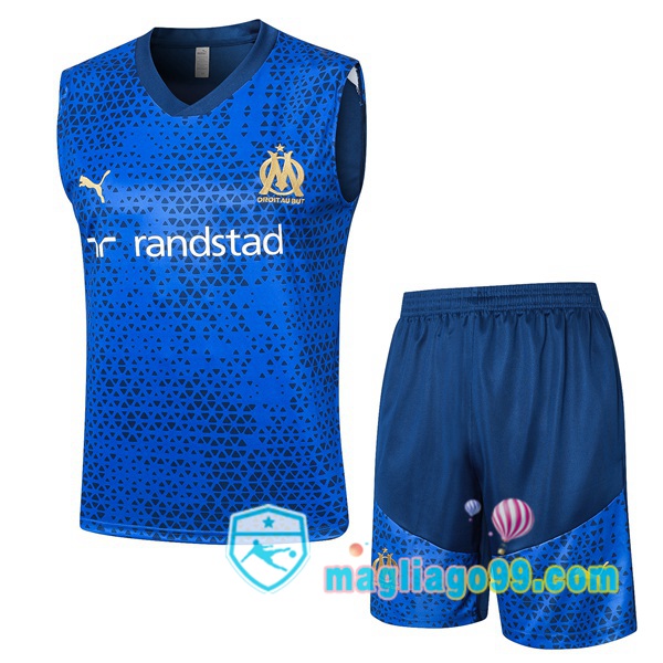 Magliago - Passione Maglie Thai Affidabili Basso Costo Online Shop | Gilet Calcio Marsiglia OM + Shorts Blu 2023/2024