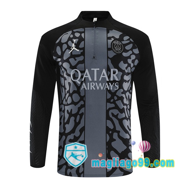 Magliago - Passione Maglie Thai Affidabili Basso Costo Online Shop | Felpa Calcio JORDAN Paris PSG Nero 2023/2024