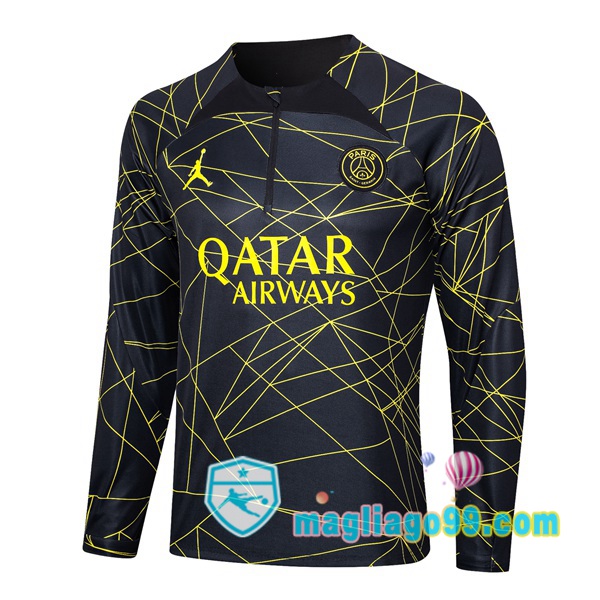 Magliago - Passione Maglie Thai Affidabili Basso Costo Online Shop | Felpa Calcio JORDAN Paris PSG Nero 2023/2024