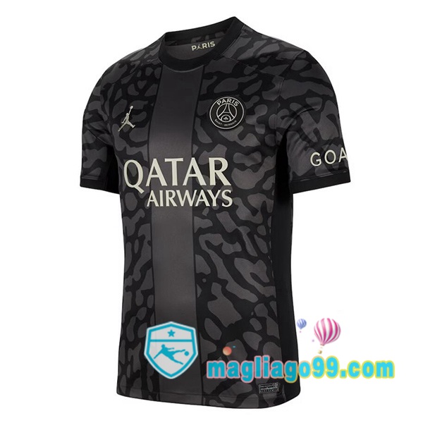 Magliago - Passione Maglie Thai Affidabili Basso Costo Online Shop | Maglia Paris PSG Terza Nero 2023/2024