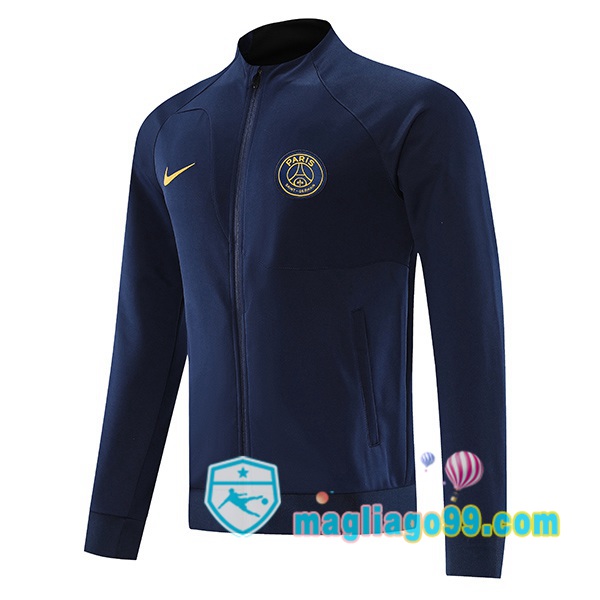 Magliago - Passione Maglie Thai Affidabili Basso Costo Online Shop | Giacca Calcio Paris PSG Blu Royal 2023/2024