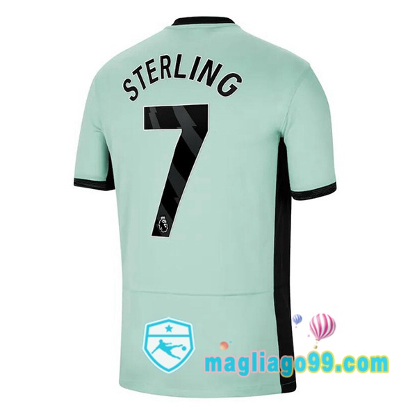 Magliago - Passione Maglie Thai Affidabili Basso Costo Online Shop | Maglia FC Chelsea (Sterling 7) Terza Verde 2023/2024