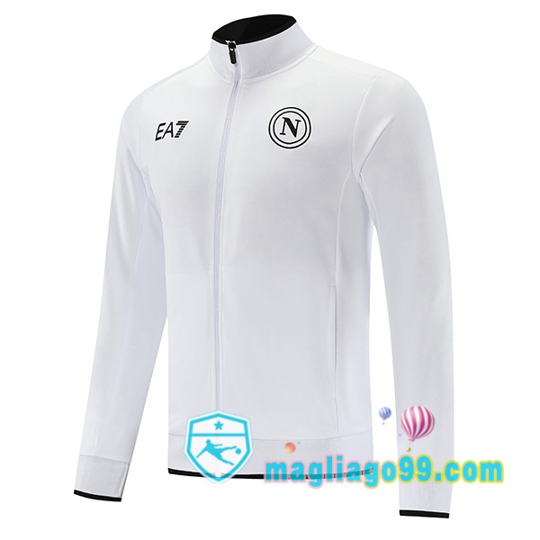Magliago - Passione Maglie Thai Affidabili Basso Costo Online Shop | Giacca Calcio SSC Napoli Bianco 2023/2024