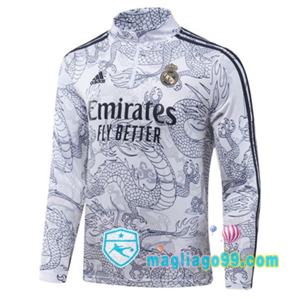 Magliago - Passione Maglie Thai Affidabili Basso Costo Online Shop | Felpa Calcio Real Madrid Bianco 2023/2024