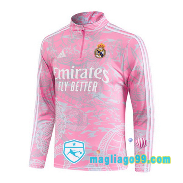 Magliago - Passione Maglie Thai Affidabili Basso Costo Online Shop | Felpa Calcio Real Madrid Rosa 2023/2024