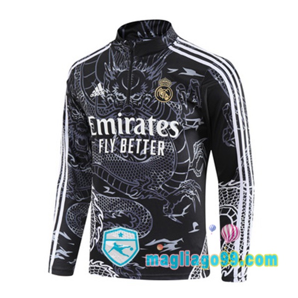 Magliago - Passione Maglie Thai Affidabili Basso Costo Online Shop | Felpa Calcio Real Madrid Nero 2023/2024