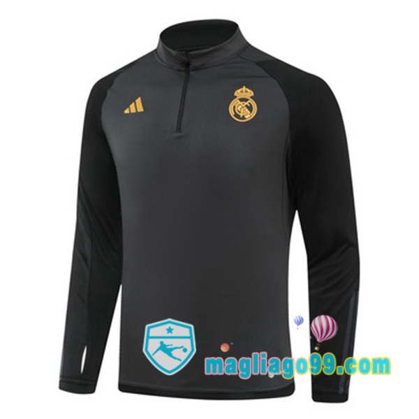 Magliago - Passione Maglie Thai Affidabili Basso Costo Online Shop | Felpa Calcio Real Madrid Nero 2023/2024