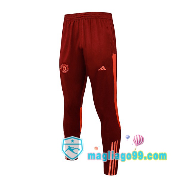Magliago - Passione Maglie Thai Affidabili Basso Costo Online Shop | Pantaloni Da Allenamento Manchester United Rosso 2023/2024