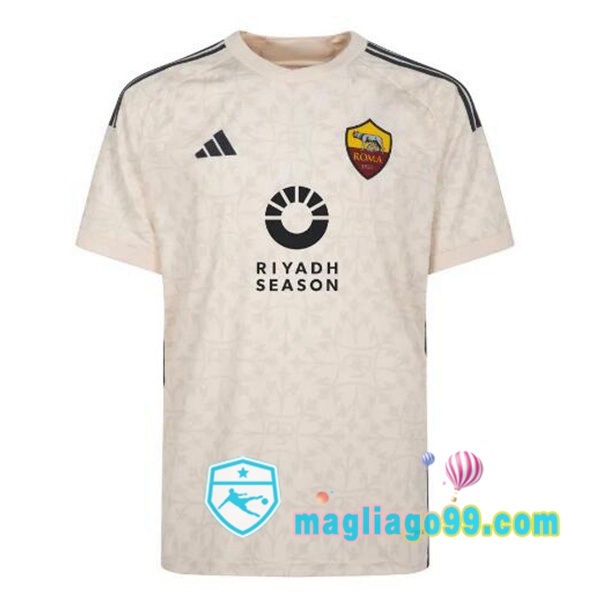 Magliago - Passione Maglie Thai Affidabili Basso Costo Online Shop | Maglia AS Roma RIYADH SEASON Seconda Giallo 2023/2024
