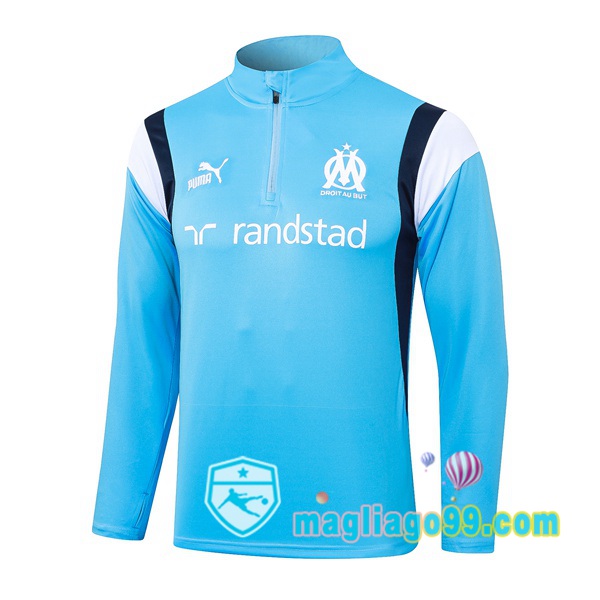 Magliago - Passione Maglie Thai Affidabili Basso Costo Online Shop | Felpa Calcio Marsiglia OM Blu 2023/2024