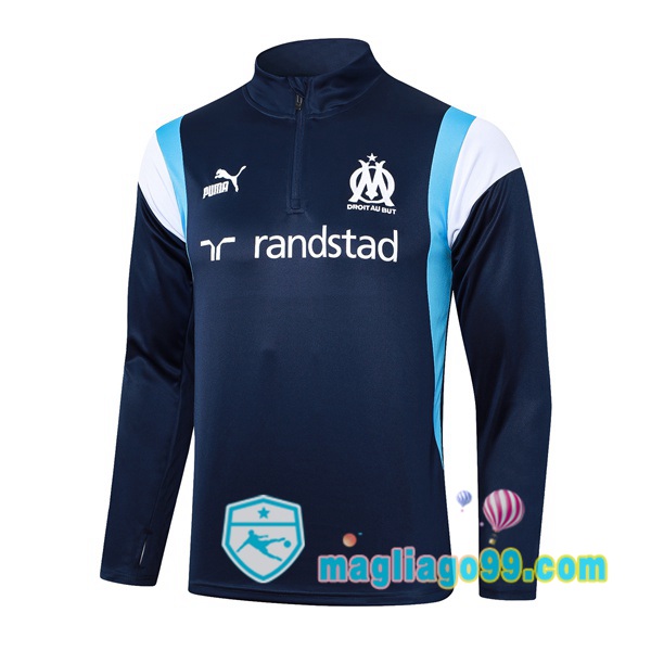 Magliago - Passione Maglie Thai Affidabili Basso Costo Online Shop | Felpa Calcio Marsiglia OM Blu Royal 2023/2024