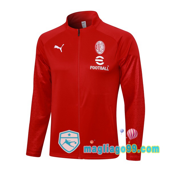 Magliago - Passione Maglie Thai Affidabili Basso Costo Online Shop | Giacca Calcio AC Milan Rosso 2023/2024