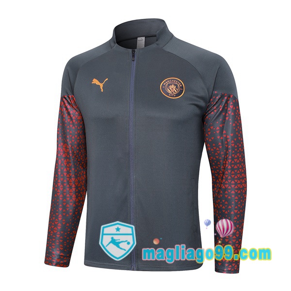 Magliago - Passione Maglie Thai Affidabili Basso Costo Online Shop | Giacca Calcio Manchester City Grigio 2023/2024
