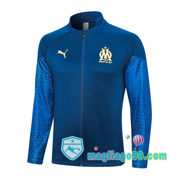 Magliago - Passione Maglie Thai Affidabili Basso Costo Online Shop | Giacca Calcio Marsiglia OM Blu 2023/2024