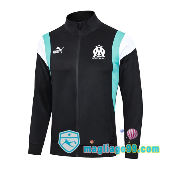 Magliago - Passione Maglie Thai Affidabili Basso Costo Online Shop | Giacca Calcio Marsiglia OM Nero 2023/2024