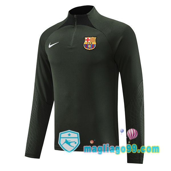 Magliago - Passione Maglie Thai Affidabili Basso Costo Online Shop | Felpa Calcio FC Barcellona Verde 2023/2024