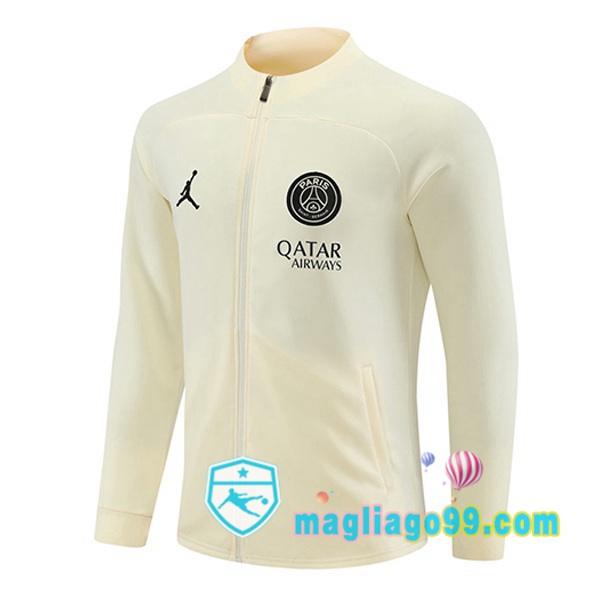 Magliago - Passione Maglie Thai Affidabili Basso Costo Online Shop | Giacca Calcio JORDAN Paris PSG Giallo 2023/2024