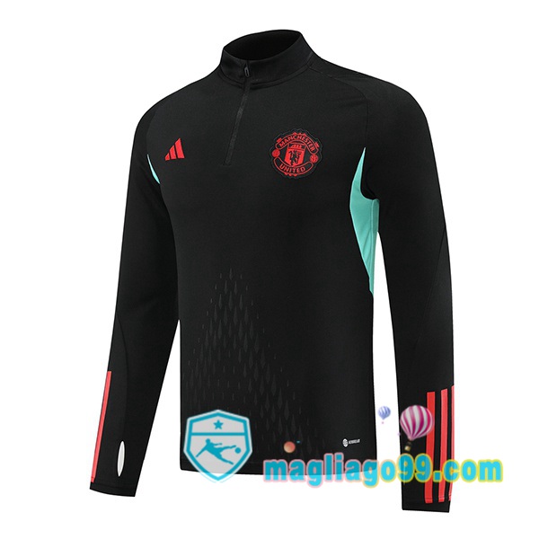 Magliago - Passione Maglie Thai Affidabili Basso Costo Online Shop | Felpa Calcio Manchester United Nero 2023/2024