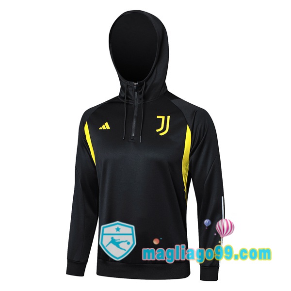 Magliago - Passione Maglie Thai Affidabili Basso Costo Online Shop | Felpa con cappuccio Juventus Nero 2023/2024
