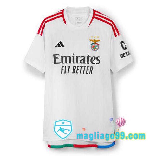 Magliago - Passione Maglie Thai Affidabili Basso Costo Online Shop | Maglia S.L Benfica Terza Bianco 2023/2024