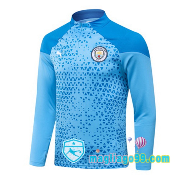 Magliago - Passione Maglie Thai Affidabili Basso Costo Online Shop | Felpa Calcio Manchester City Blu 2023/2024