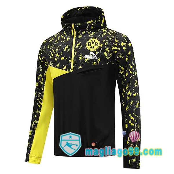 Magliago - Passione Maglie Thai Affidabili Basso Costo Online Shop | Giacca Con Cappuccio Dortmund BVB Nero Giallo 2023/2024