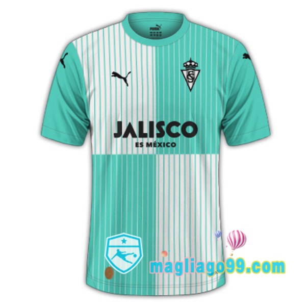 Magliago - Passione Maglie Thai Affidabili Basso Costo Online Shop | Maglia Sporting Gijon Seconda Verde 2023/2024