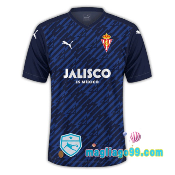 Magliago - Passione Maglie Thai Affidabili Basso Costo Online Shop | Maglia Sporting Gijon Terza Blu Royal 2023/2024