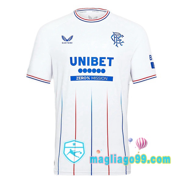 Magliago - Passione Maglie Thai Affidabili Basso Costo Online Shop | Maglia Rangers FC Seconda Bianco 2023/2024