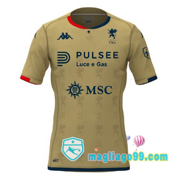 Magliago - Passione Maglie Thai Affidabili Basso Costo Online Shop | Maglia Genoa CFC Terza Giallo 2023/2024