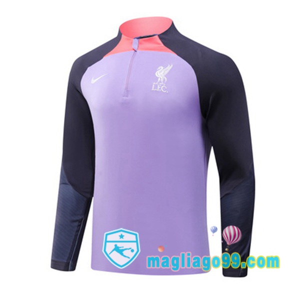 Magliago - Passione Maglie Thai Affidabili Basso Costo Online Shop | Felpa Calcio FC Liverpool Porpora 2023/2024