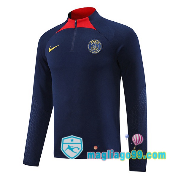 Magliago - Passione Maglie Thai Affidabili Basso Costo Online Shop | Felpa Calcio Paris PSG Blu Royal 2023/2024