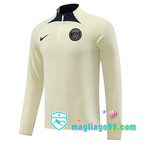 Magliago - Passione Maglie Thai Affidabili Basso Costo Online Shop | Felpa Calcio Paris PSG Giallo 2023/2024