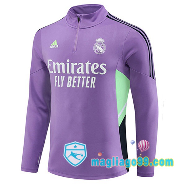 Magliago - Passione Maglie Thai Affidabili Basso Costo Online Shop | Felpa Calcio Real Madrid Porpora 2023/2024