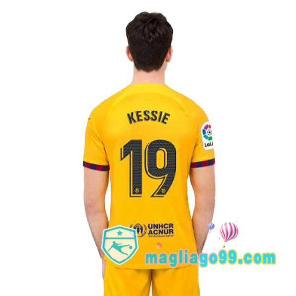 Magliago - Passione Maglie Thai Affidabili Basso Costo Online Shop | Maglia FC Barcellona (KESSIE 19) Quattro Giallo 2022/2023