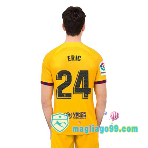 Magliago - Passione Maglie Thai Affidabili Basso Costo Online Shop | Maglia FC Barcellona (ERIC 24) Quattro Giallo 2022/2023