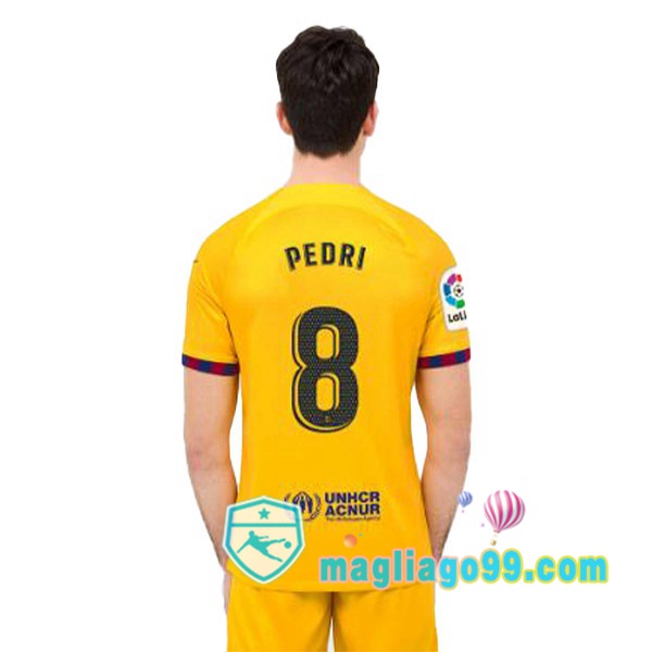 Magliago - Passione Maglie Thai Affidabili Basso Costo Online Shop | Maglia FC Barcellona (PEDRI 8) Quattro Giallo 2022/2023