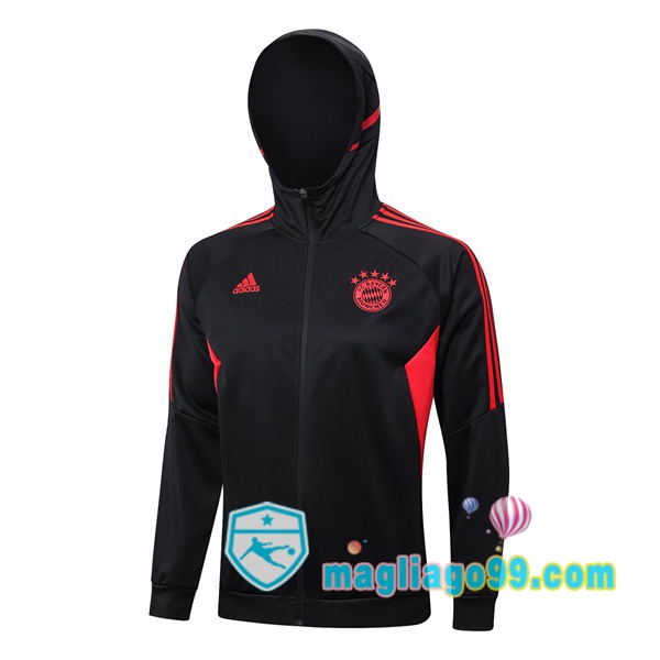 Magliago - Passione Maglie Thai Affidabili Basso Costo Online Shop | Giacca Con Cappuccio Bayern Monaco Nero 2023/2024
