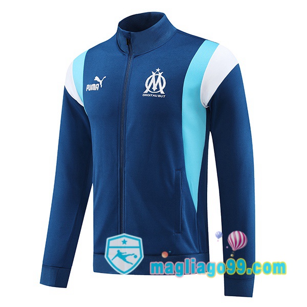 Magliago - Passione Maglie Thai Affidabili Basso Costo Online Shop | Giacca Calcio Marsiglia OM Blu Royal 2023/2024