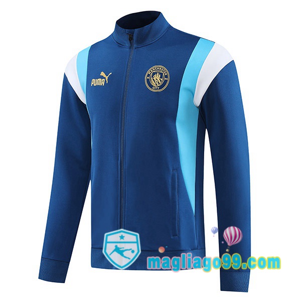 Magliago - Passione Maglie Thai Affidabili Basso Costo Online Shop | Giacca Calcio Manchester City Blu Royal 2023/2024