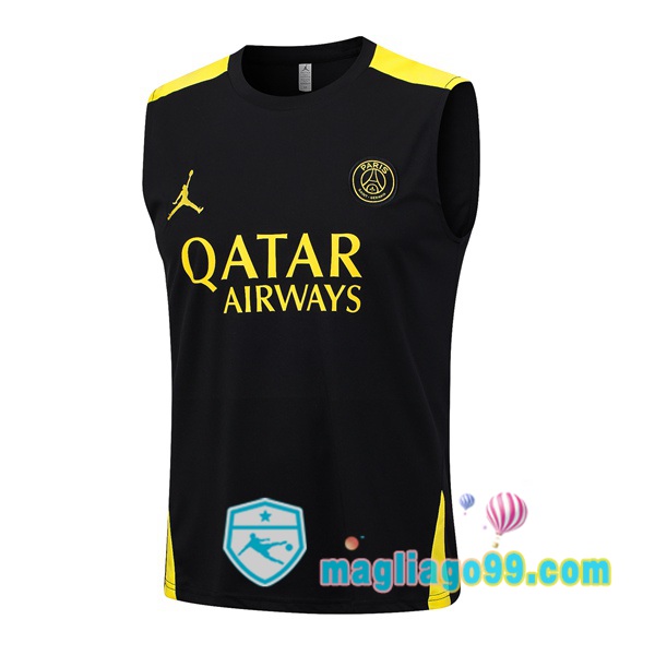 Magliago - Passione Maglie Thai Affidabili Basso Costo Online Shop | Gilet Calcio Paris PSG Nero 2023/2024