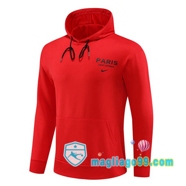 Magliago - Passione Maglie Thai Affidabili Basso Costo Online Shop | Felpa Con Cappuccio Paris PSG Rosso 2023/2024
